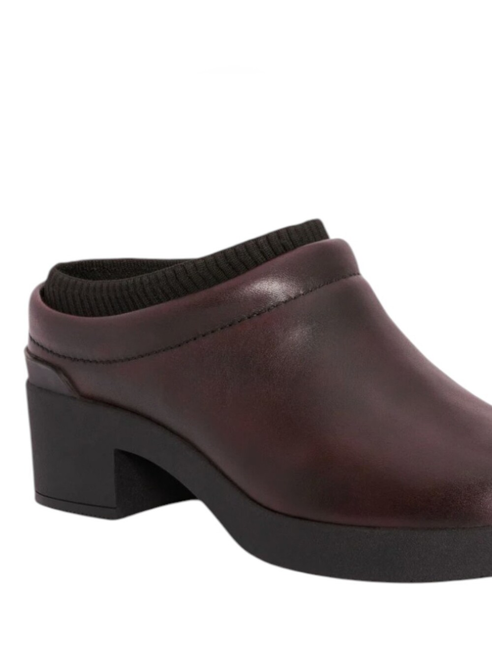 ABEO Capital Clog In Burgundy New Woman's Size 9 Leather 3820